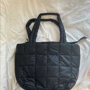 Lululemon Black Quilted Tote Bag